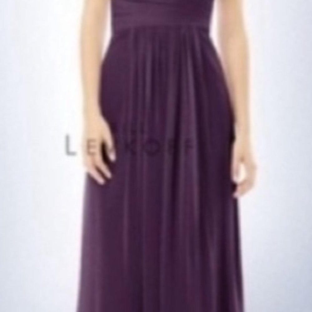 LEVKOFF FORMAL LONG DRESS SIZE 8 BURGUNDAY